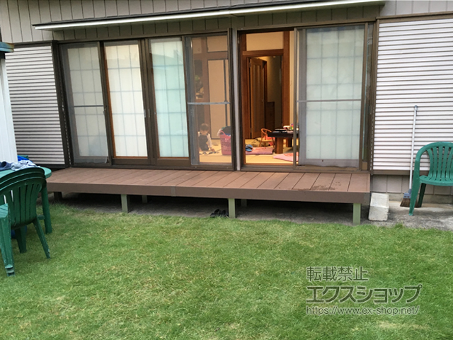 埼玉県越谷市ののウッドデッキ リウッドデッキ 200 施工例