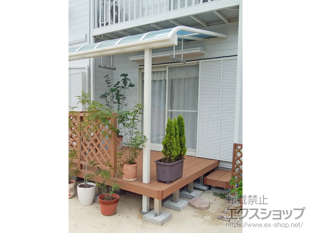 千葉県木更津市ののテラス屋根 ヴェクターテラス R型 テラスタイプ 単体 積雪〜20cm対応 施工例
