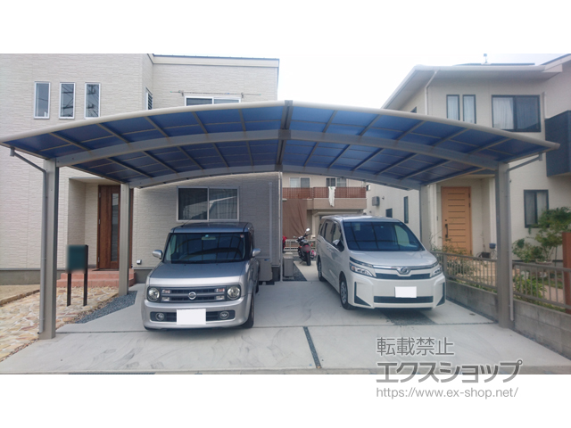 岡山県総社市ののカーポート レイナトリプルポートグラン　積雪〜20cm対応 施工例