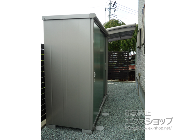 宮城県仙台市のの物置・屋外倉庫 エスモ 一般型 2100×900×1959（ESE-2109A） ESE-2109A-EG 施工例