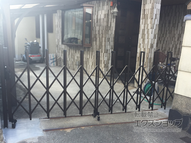 兵庫県宝塚市ののカーゲート トリップゲート RB型 ノンレール 片開き 32S 施工例