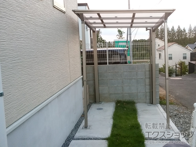 埼玉県さいたま市ののサイクルポート・駐輪場 ネスカFミニ (フラットスタイル) 積雪〜20cm対応 施工例