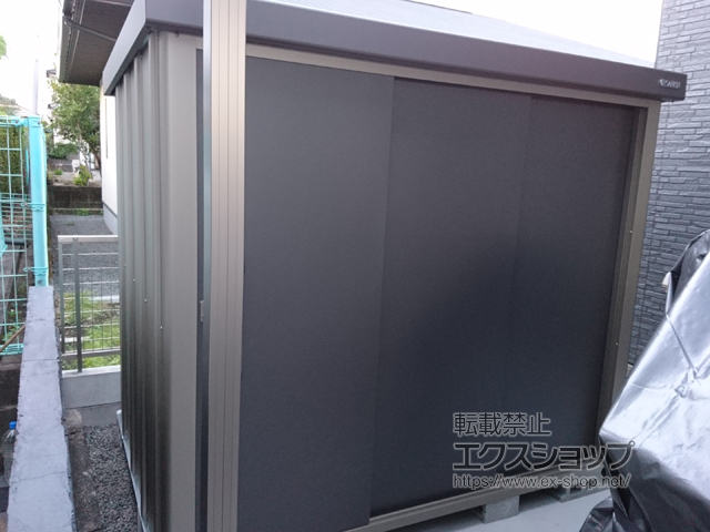 宮崎県都城市のの物置・屋外倉庫 エスケーエイト SK8-100 一般型 2200×1600×1940 SK8-100-GK 施工例