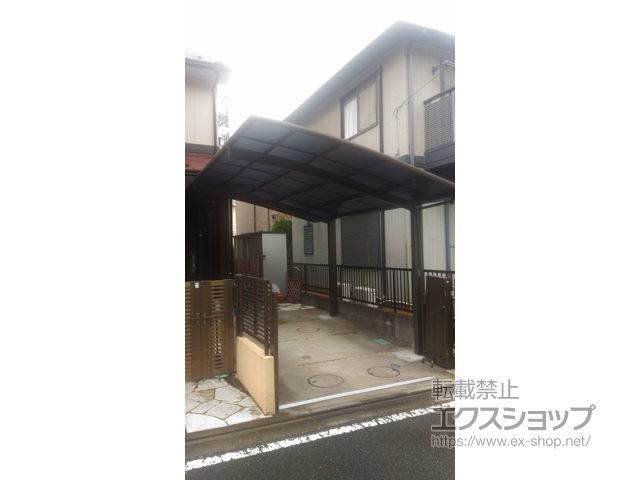 神奈川県秦野市ののカーポート フーゴR (ラウンドスタイル) 積雪〜20cm対応 施工例