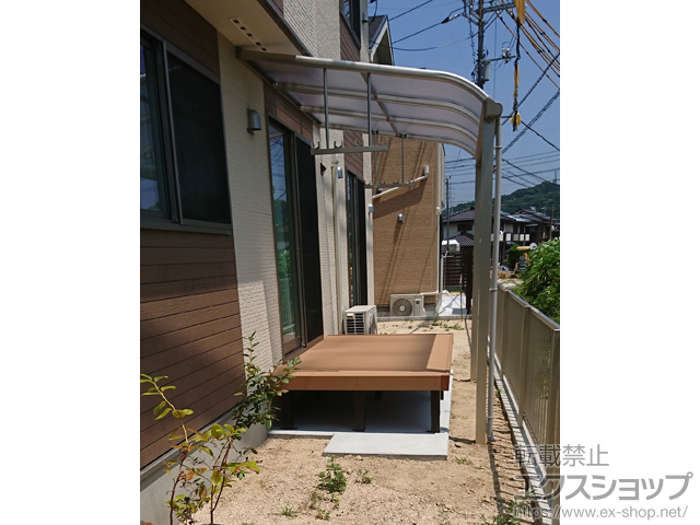 山口県周南市ののテラス屋根 ヴェクターテラス R型 テラスタイプ 単体 積雪〜20cm対応 施工例