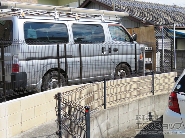 大阪府吹田市ののフェンス・柵 メッシュフェンス G10-R 自由柱 施工例