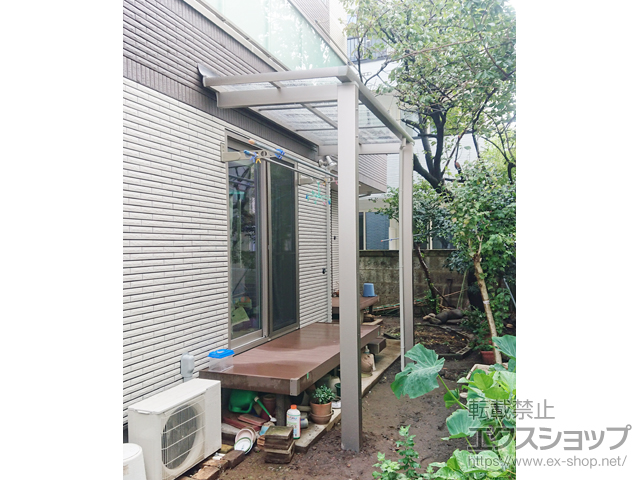 埼玉県川口市ののテラス屋根 レボリューD テラスタイプ 単体 積雪〜20cm対応 施工例