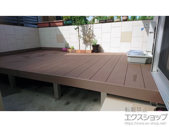 東京都東村山市ののウッドデッキ リウッドデッキ 200 施工例