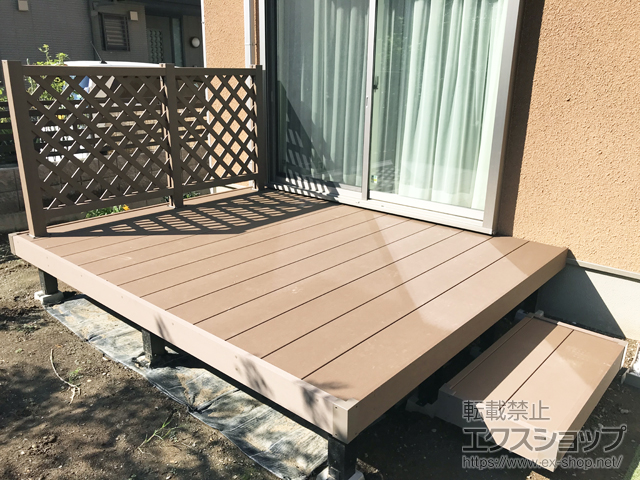 群馬県館林市ののウッドデッキ リウッドデッキ 200 施工例