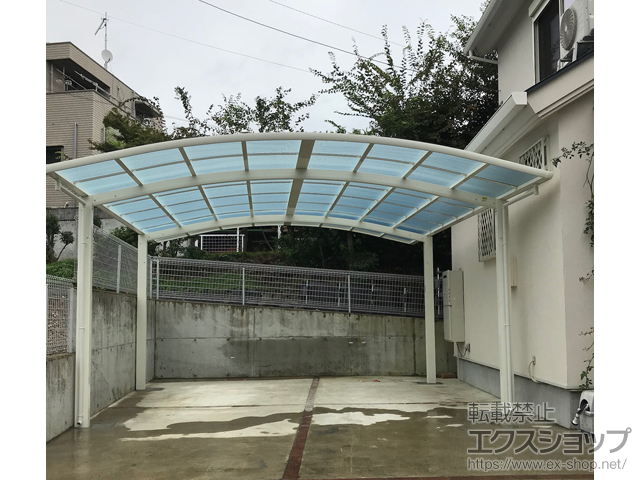 神奈川県伊勢原市ののカーポート レイナツインポートグラン　積雪〜20cm対応 施工例