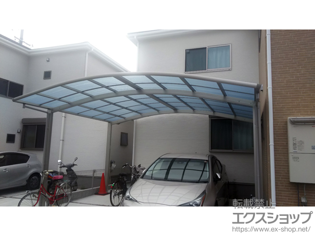 奈良県大和郡山市ののカーポート レイナツインポートグラン　積雪〜20cm対応 施工例