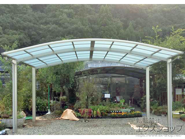 岡山県赤磐市ののカーポート レイナツインポートグラン　積雪〜20cm対応 施工例