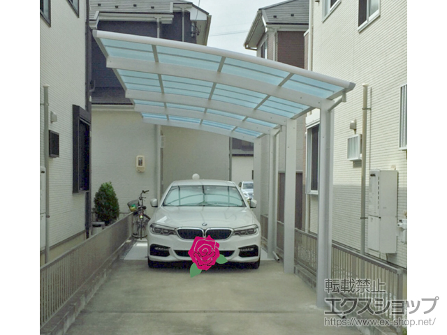 岐阜県岐阜市ののカーポート レイナポートグラン 縦連棟　積雪〜20cm対応 施工例