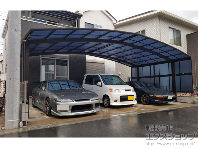 埼玉県川口市ののカーポート レイナトリプルポートグラン　積雪〜20cm対応 施工例