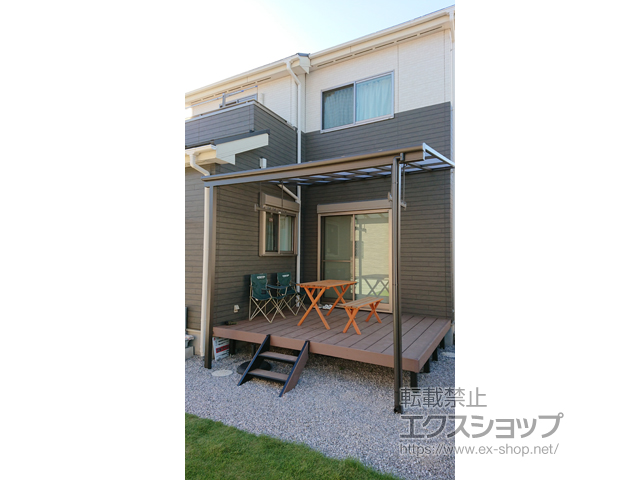 埼玉県新座市ののテラス屋根 スピーネ F型 テラスタイプ 単体 積雪〜20cm対応 施工例