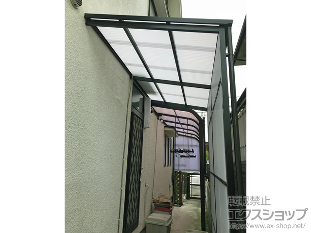 奈良県生駒市ののストックヤード オイトック 波板囲い 基本タイプ 単体 積雪〜20cm対応 施工例