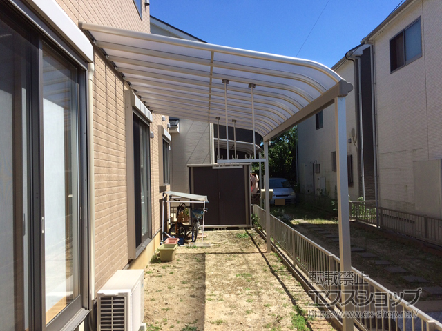 愛知県西尾市ののテラス屋根 ヴェクターテラス R型 テラスタイプ 単体 積雪〜20cm対応 施工例