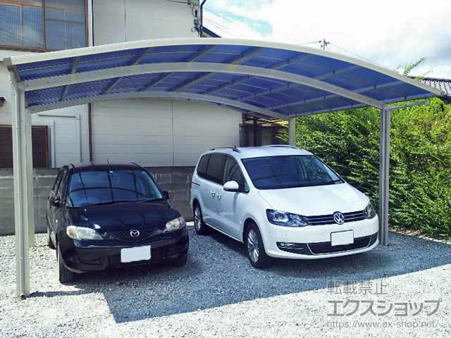 山口県山口市ののカーポート レイナツインポートグラン　積雪〜20cm対応 施工例