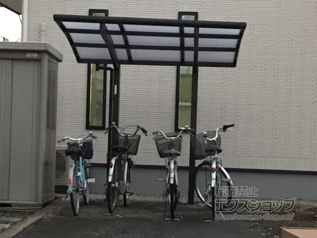 長野県岡谷市ののサイクルポート・駐輪場 プレシオスポート ミニ 積雪〜20cm対応 施工例