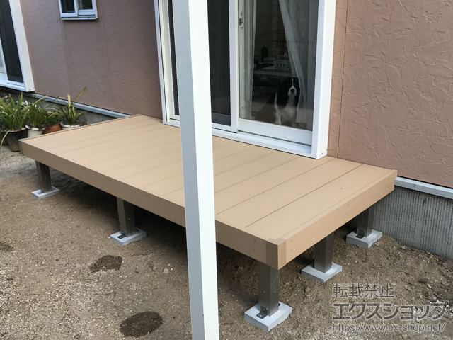 愛媛県松山市ののウッドデッキ リウッドデッキ 200 施工例