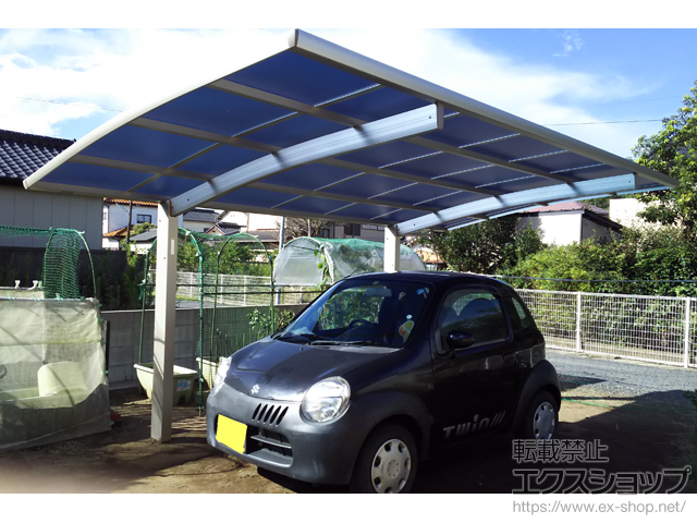 千葉県銚子市ののカーポート プレシオスポート 積雪〜20cm対応 施工例