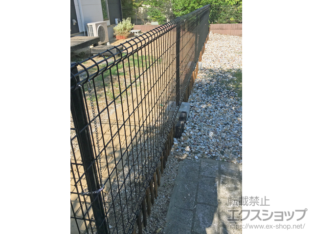 福岡県小郡市ののフェンス・柵 ハイグリッドフェンスUF8型 フリーポールタイプ 施工例