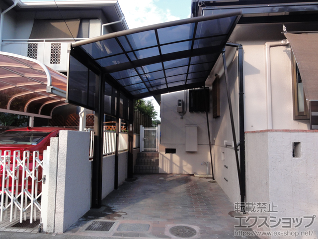 大阪府高槻市ののカーポート カムフィエース 積雪〜20cm対応 施工例