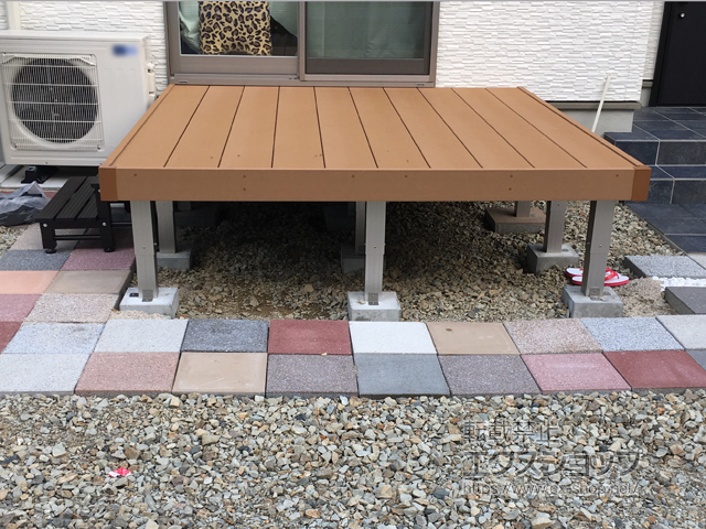 長崎県東彼杵郡東彼杵町ののウッドデッキ リウッドデッキ 200 施工例