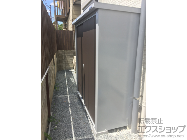 京都府京都市のの物置・屋外倉庫 ロータス LS-1607 一般型 1620×700×1800 LS-1607-CB 施工例