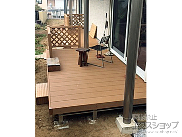 千葉県船橋市ののウッドデッキ リウッドデッキ 200 施工例