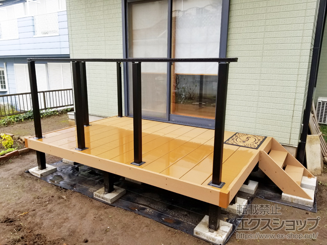 神奈川県海老名市ののウッドデッキ リウッドデッキ 200 施工例