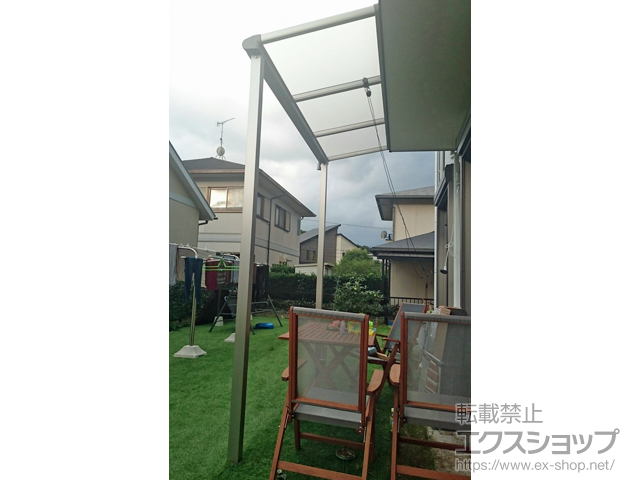 福岡県宗像市ののテラス屋根 ヴェクターテラス F型 テラスタイプ 単体 積雪〜20cm対応 施工例