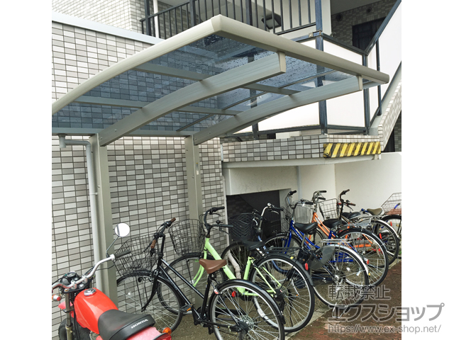 神奈川県厚木市ののサイクルポート・駐輪場 プレシオスポート ミニ 積雪〜20cm対応 施工例