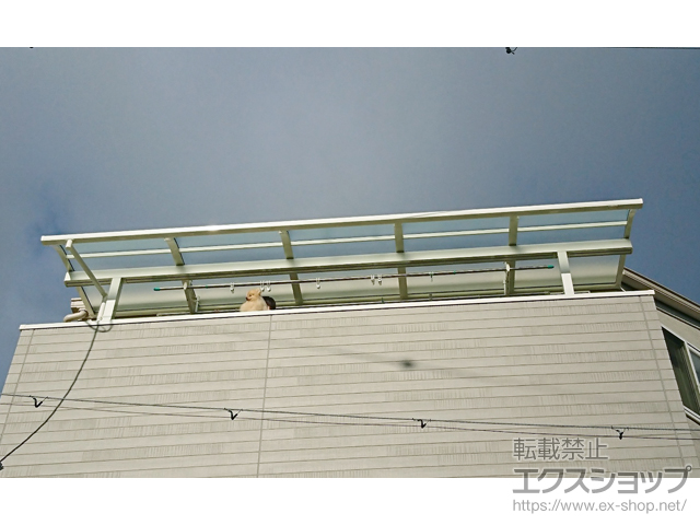 大阪府池田市ののバルコニー・ベランダ屋根 スピーネ R型 屋根タイプ 単体 積雪〜20cm対応 施工例
