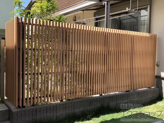 福岡県古賀市ののフェンス・柵 ラインスタイル Lタイプ＜隙間35mm＞ 施工例