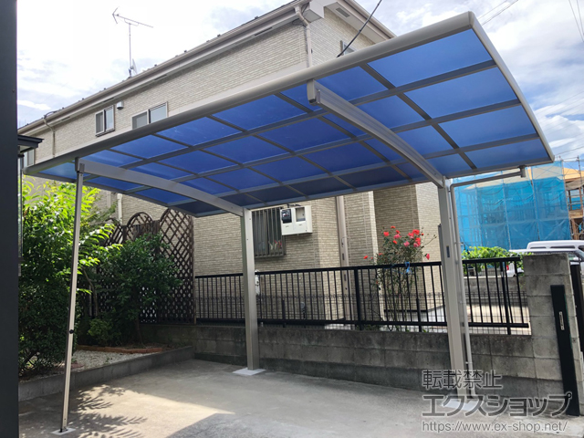 埼玉県蓮田市ののカーポート プレシオスポート 積雪〜20cm対応 施工例