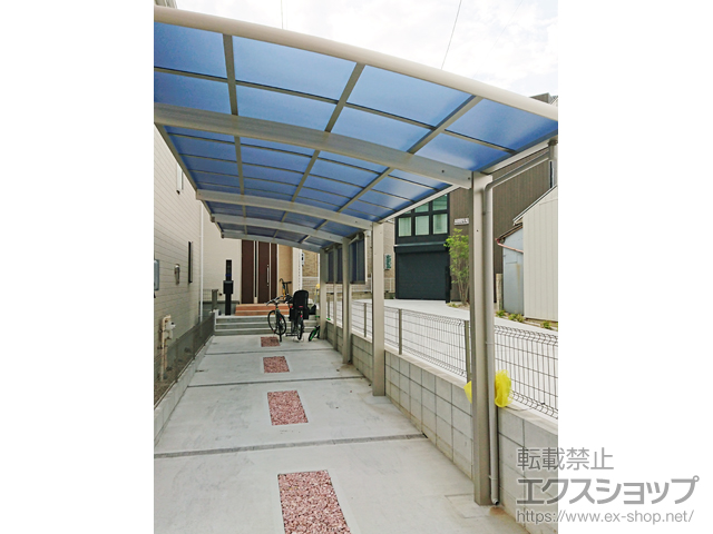 愛知県名古屋市ののカーポート レイナポートグラン 縦連棟　積雪〜20cm対応 施工例