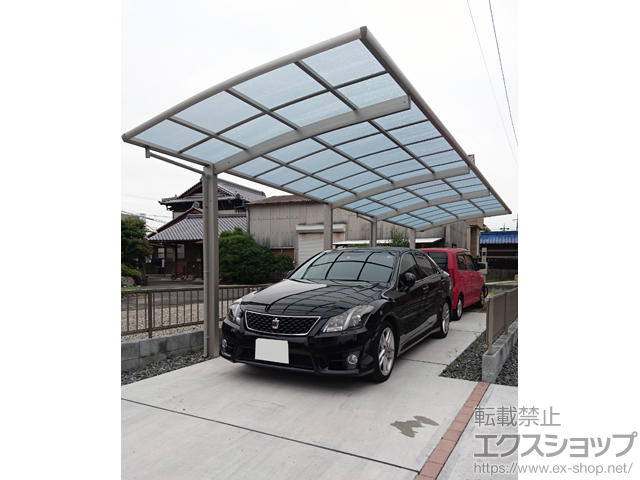 愛知県稲沢市ののカーポート レイナポートグラン 縦連棟　積雪〜20cm対応 施工例