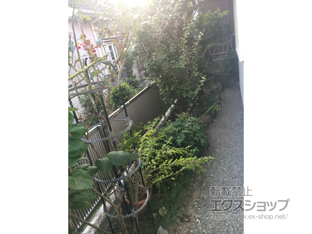 神奈川県横浜市ののフェンス・柵 ライシスフェンス 2型 細たて桟 フリーポールタイプ 施工例