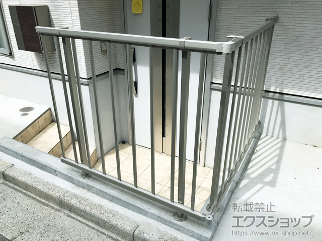 東京都板橋区ののフェンス・柵 ミエッタフェンス 防犯たて格子 自由柱施工 施工例