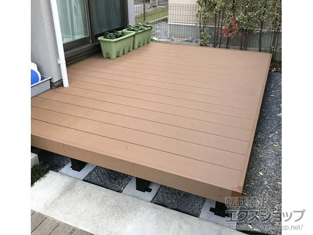 東京都立川市ののウッドデッキ リウッドデッキ 200 施工例