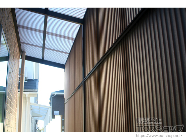 三重県四日市市ののストックヤード オイトック 波板囲い 基本タイプ 単体 積雪〜20ｃｍ対応 施工例