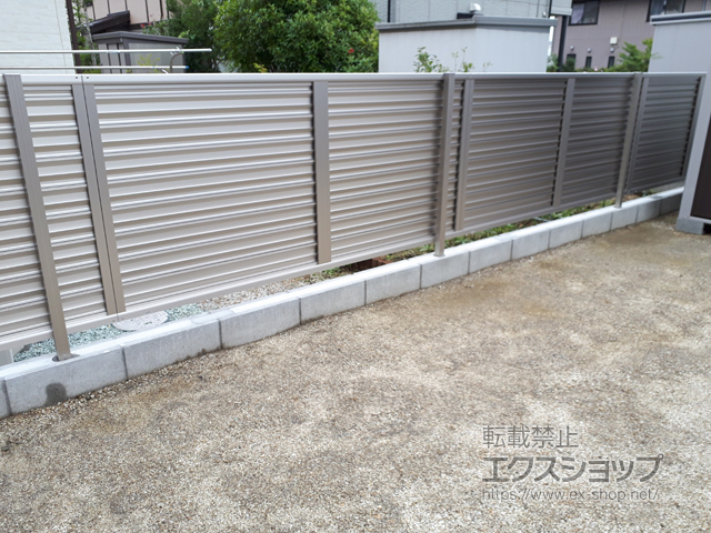 宮城県仙台市ののフェンス・柵 メッシュフェンス G10-R 自由柱*ｍ販売 施工例