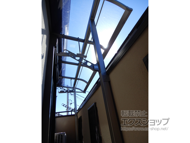 兵庫県神戸市ののバルコニー・ベランダ屋根 スピーネ R型 屋根タイプ 単体 積雪〜20cm対応 施工例