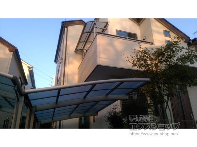 東京都杉並区ののカーポート ネスカR (ラウンドスタイル) 積雪〜20cm対応 施工例