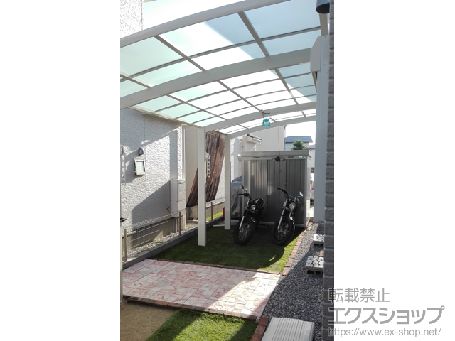 岐阜県岐阜市ののカーポート レイナポートグラン 延長　積雪〜20cm対応 施工例
