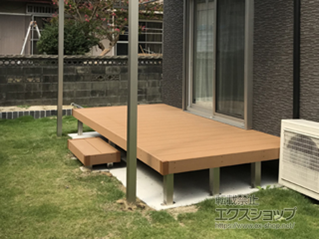 福岡県北九州市ののウッドデッキ マージウッドデッキ 施工例