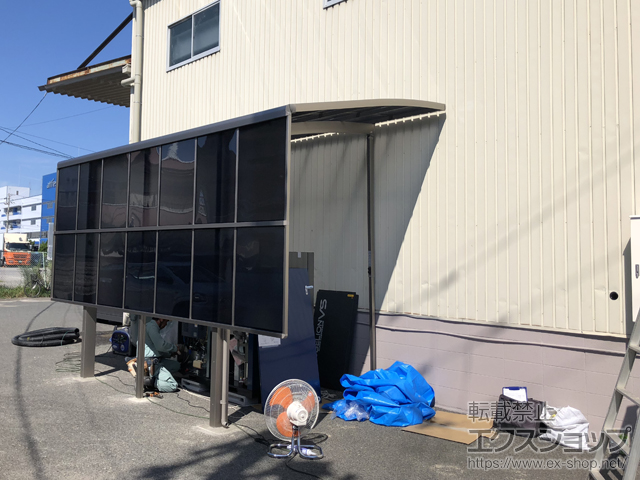 大阪府泉北郡忠岡町ののカーポート ネスカR (ラウンドスタイル) 積雪〜20cm対応 施工例