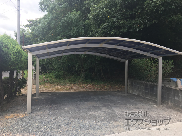 福岡県鞍手郡小竹町ののカーポート レイナツインポートグラン　積雪〜20cm対応 施工例