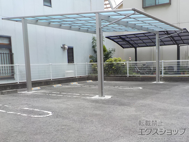 愛媛県四国中央市ののカーポート エフルージュ ツイン 積雪〜20cm対応 施工例